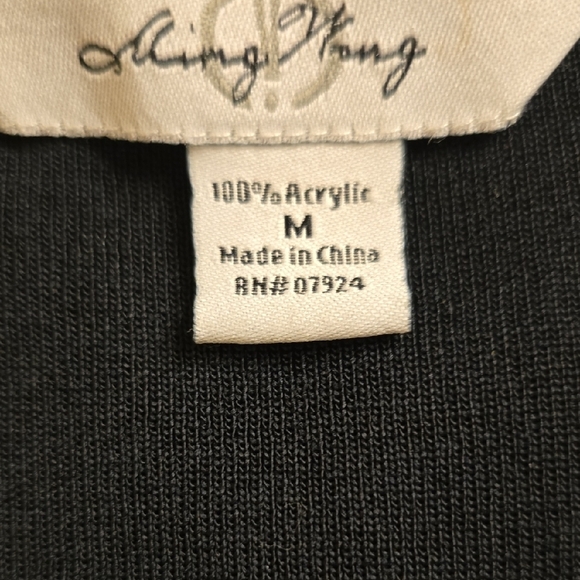 Ming Wang Gold and Black Blazer with Sophisticated Design - Picture 11 of 13